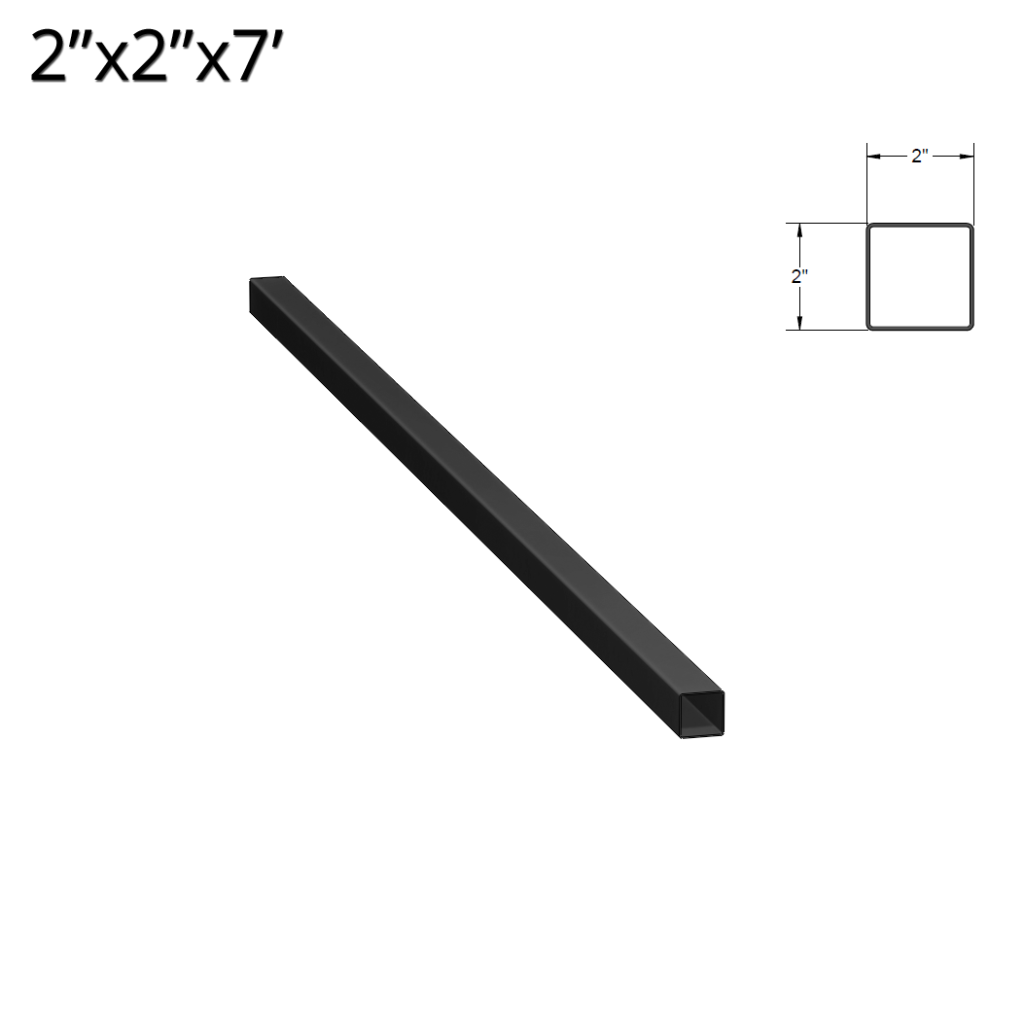 Iron Fence Post 2 inch X 2 inch X 7 foot