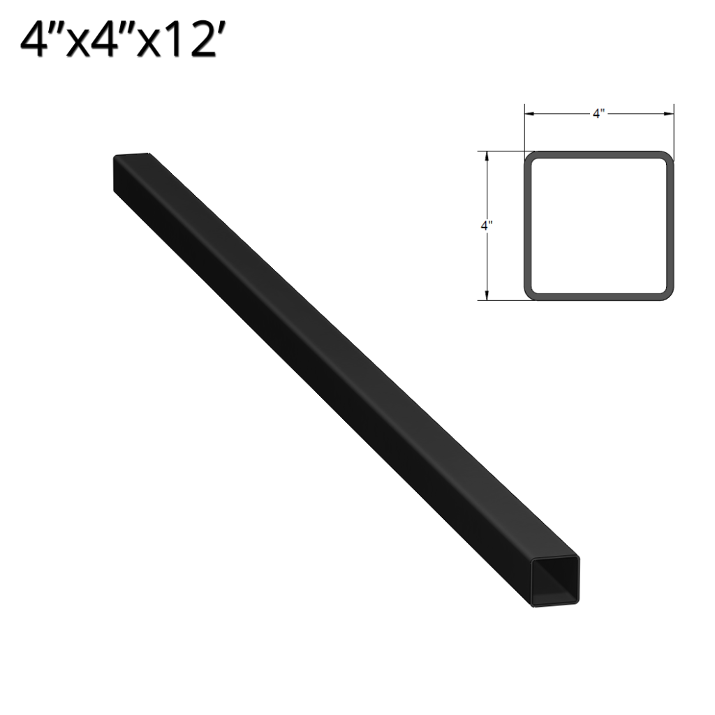 Iron Fence Post 4inch x 4inch x 12foot