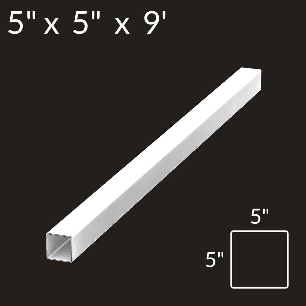 1-1/2-inch x 5-1/2-inch Vinyl Rail Mount – White