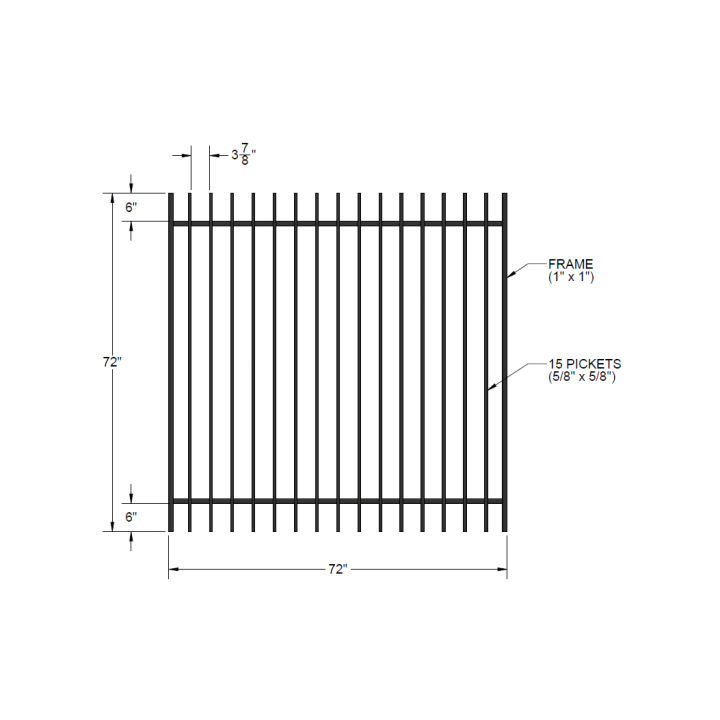 Iron Gate – 72-inch x 72-inch – Regal