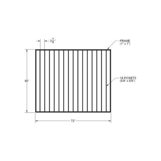 Iron Gate – 60-inch x 72-inch – Yukon