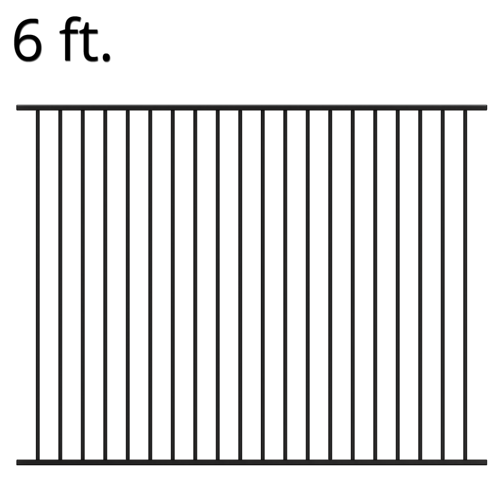 Iron Fence Panel – 72-inch x 94-inch – Yukon