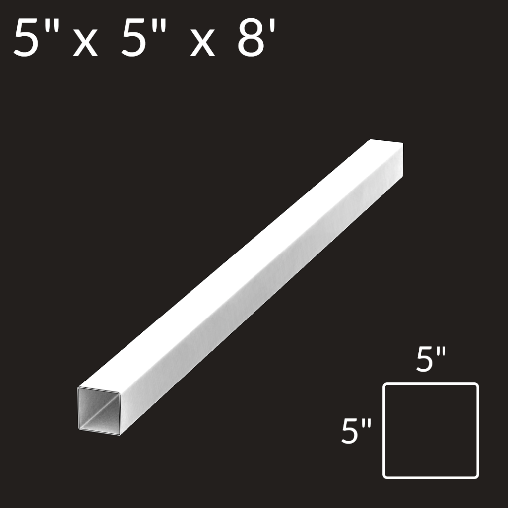 5-inch-x-5-inch-x-8-foot-vinyl-fence-post-line-white-fence-supply