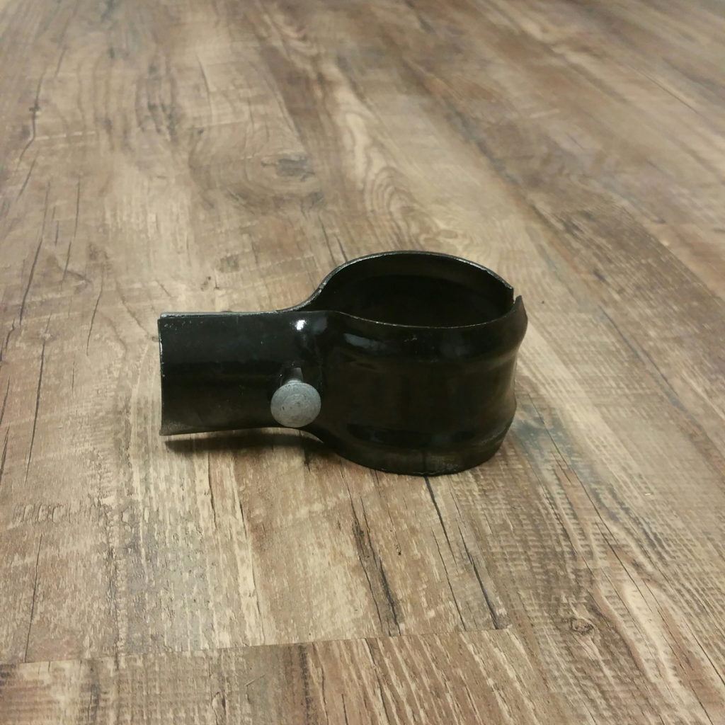 End Rail Clamp 13/8inch x 13/8inch Black Fence Supply Inc.