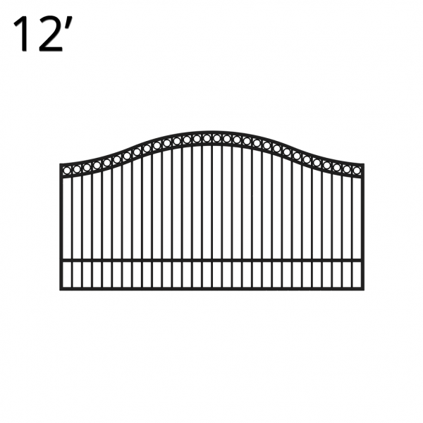 Iron Estate Gate - 60-inch x 12-foot Single - Denali
