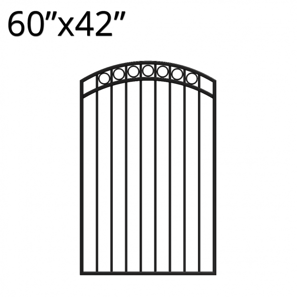 Iron Gate - Arched - 60-inch x 42-inch - Denali