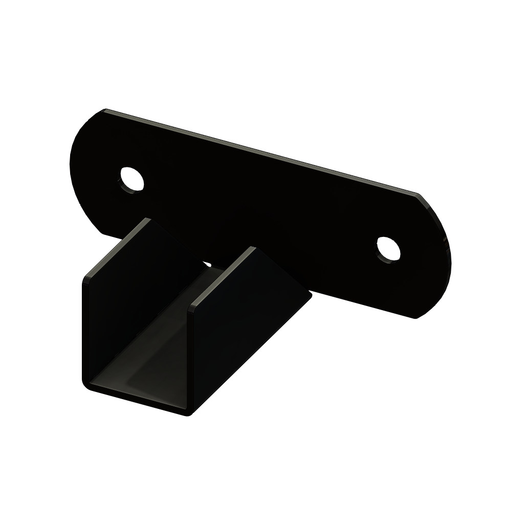 Details about   fence panel bracket clips 47 mm wide brown 