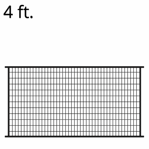 Iron Fence Panel – 48-inch x 94-inch – Metro