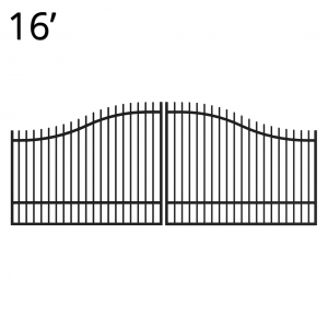 Iron Estate Gate - 60-inch x 16-foot Double - Regal