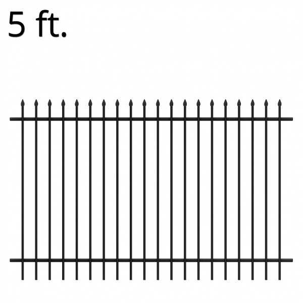 Iron Fence Panel - 60-inch x 94-inch - Summit
