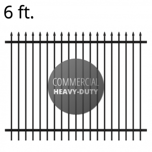 Iron Fence Panel - Commercial - 72-inch x 94-inch - Summit