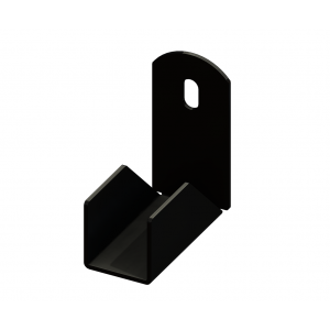 Iron Fence Panel Mounting Bracket - Rake - Vertical - for 1-1/2-inch x 1-1/2-inch Rails