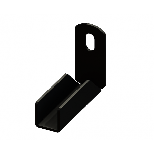 Iron Fence Panel Mounting Bracket - Rake - Vertical - for 1-inch x 1 ...