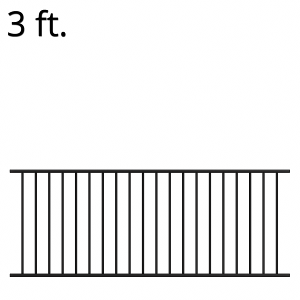 Iron Handrail - 36-inch x 94-inch - Yukon