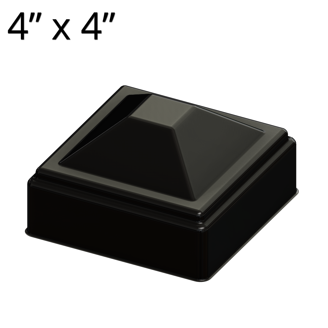 Steel Cap with high Outer Edge 8 x 8 cm 80 x 80 mm Steel-Post Cap 