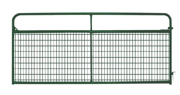 12-foot Steel Wire Filled Gate- Green - Fence Supply Inc.