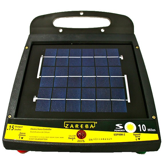 Zareba ESP10M-Z - Zareba 10 Mile Solar Low Impedance Charger - Fence