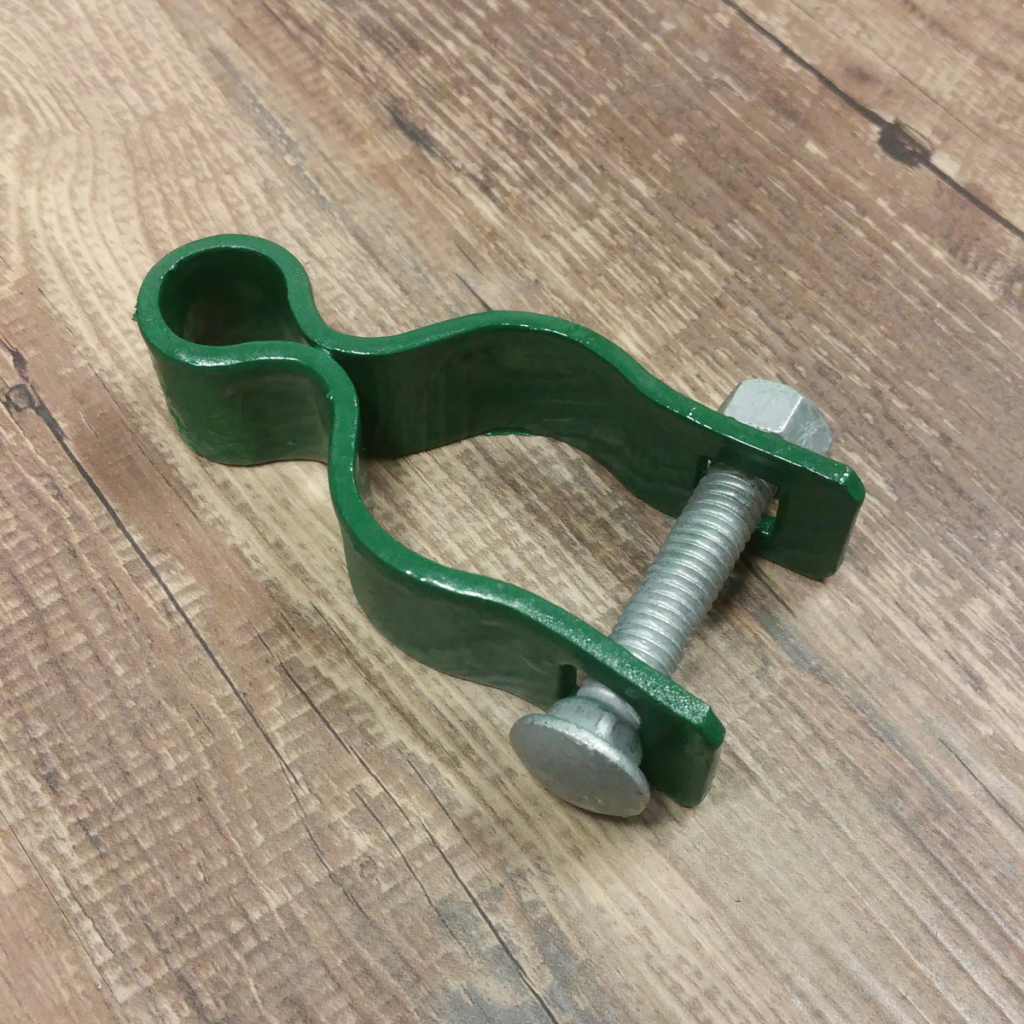 1-5/8-inch Fence Gate Hinge Clamp - Green Coated - Round - Fence Supply ...