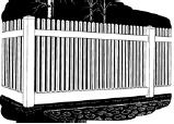 6-foot x 8-foot Vinyl Fence Panel - Stratford - Wide Picket Spacing - White