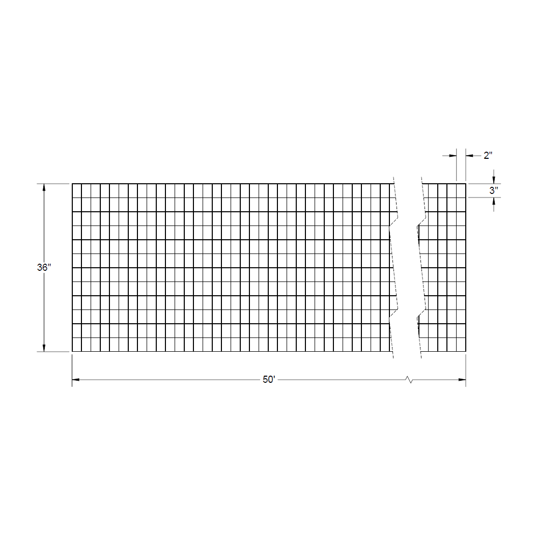 wire mesh dimensions